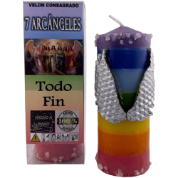 Special Consecrated Esoteric Candle 7 Archangels All Ends 14x6cm