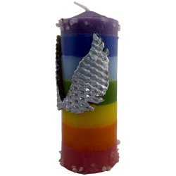 Specjalna świeca konsekrowana ezoteryczna 7 Archaniołów Wszystkie końce 14x6 cm