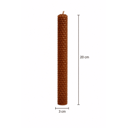Honigkerze mit Sandelholz – 100 % echtes Bienenwachs – Verbindung, Anziehung, Erhebung und Harmonisierung