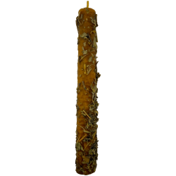 Vela de Mel com Sálvia Branca - 100% Cera de...