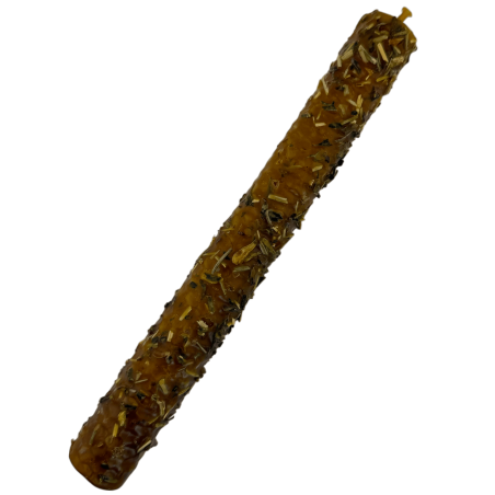 Espelma de Mel amb Ruda - 100% Cera d'Abella Autèntica - Protecció, Trenca Encanteris i Purificació