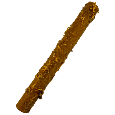 Espelma de Mel amb Calèndula - 100% Cera d'Abella Autèntica - Alegria, Èxit, Desbloqueig, Elevació...