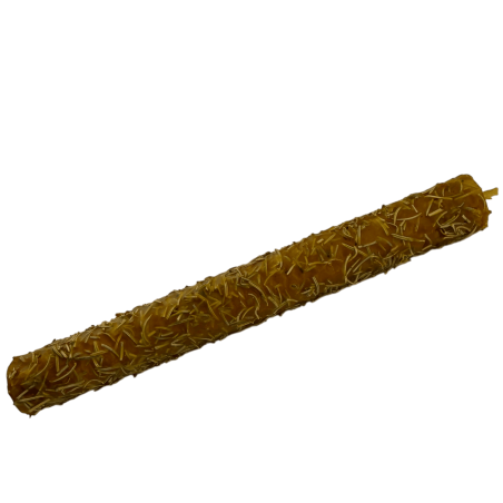 Honigkerze mit Rosmarin – 100 % echtes Bienenwachs – Reinigung, Wohlstand, Schutz vor negativen Energien, Klarheit, Schutz