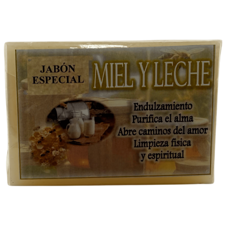 Savon ésotérique Miel et Lait 120 g - Édulcorant, purifiant, ouvrant les voies, nettoyant...