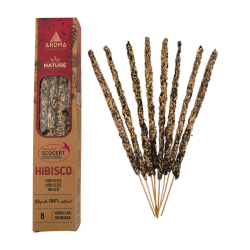 Kadzidełka AROMA Nature Organic Hibiscus – 8 patyczków, czas działania 1 godziny