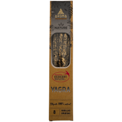 Yagra AROMAナチュラルオーガニックお香 3個パック - スティック8本入り、持続時間1時間