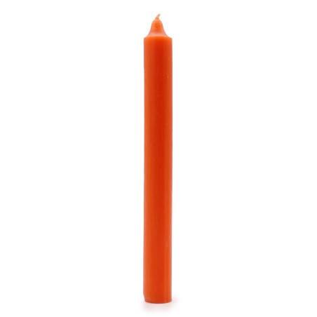 Velas a Granel de Color Sólido - Naranja Rústico - Paquete de 10  - 4