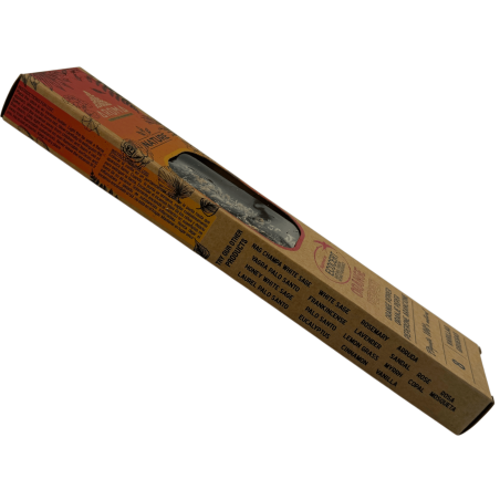 Incenso orgânico AROMA Nature com aroma de laranja e pimenta - 8 varetas, duração de 1 hora.