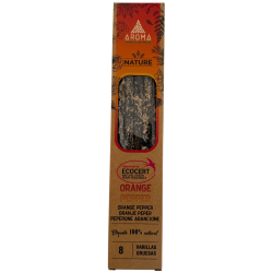 Pack 3x Incienso Orgánico Naranja Pimienta AROMA Nature - 8 varillas 1h duración