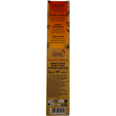 3er-Pack Bio-Orangenpfeffer-Räucherstäbchen, AROMA Natur – 8 Stäbchen, Brenndauer: 1 Stunde