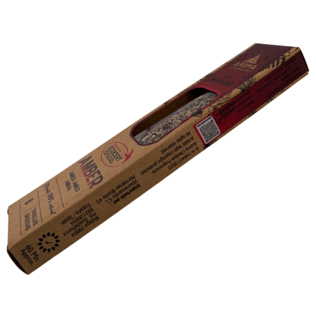 AROMA Nature Organic Amber Incense - 8 sticks, 1 hour duration
