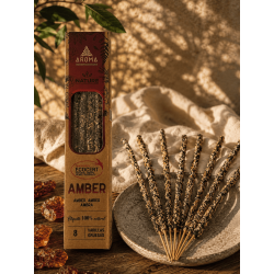 Pack 3x Incienso Orgánico Ámbar AROMA Nature - 8 varillas 1h duración