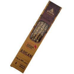 AROMA Nature Bio-Argan-Räucherstäbchen – 8 Stück, Brenndauer 1 Stunde