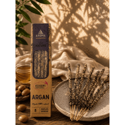 AROMAネイチャー オーガニック アルガンインセンス - 8本入り、燃焼時間1時間