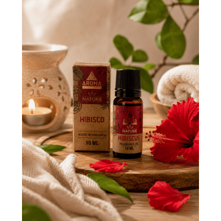 Huile parfumée à l'hibiscus, parfums aromatiques 10 ml.