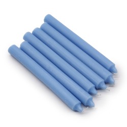 Velas a granel de color sólido - Azul marino rústico - Paquete de 10  - 6