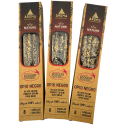 Pack 3x Incienso Orgánico Opio Negro AROMA...
