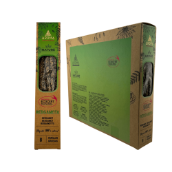 Caixa Encens Orgànic Bergamota AROMA Nature - 12 capsetes de 8 barretes gruixudes