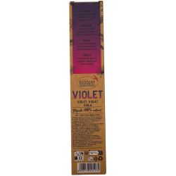 Confezione da 3 incensi biologici alla violetta AROMA Nature - 8 bastoncini, durata 1 ora