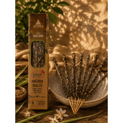 Biologische zoetgraswierook AROMA Nature - 8 stokjes, brandduur 1 uur