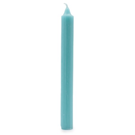 Velas a granel de color sólido - Aqua rústico - Paquete de 10  - 4