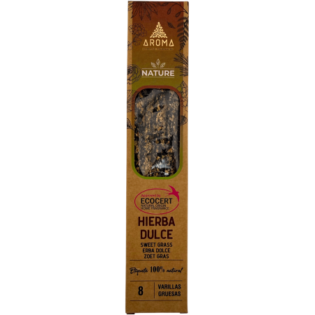 Pack 3x Encens Orgànic Herba Dolç AROMA Nature - 8 varetes 1h durada