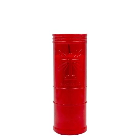 Vela vermelha Church Candle, 17,5 x 6 cm - 160 g - 2 dias