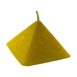 Gult pyramidljus 10x10x7 - Esoteriskt ljus