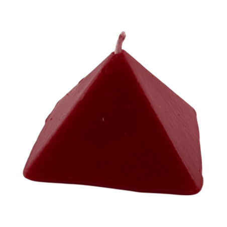 Rött pyramidljus 10x10x7 - Esoteriskt ljus