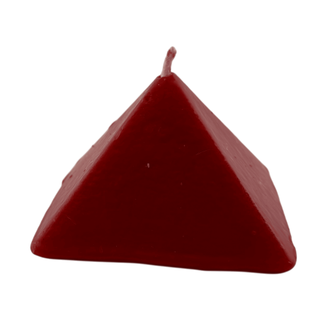 Rött pyramidljus 10x10x7 - Esoteriskt ljus