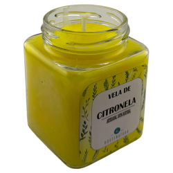 Citronella-Sojakerze im Glas (7x8cm) – Natürlicher Mückenschutz