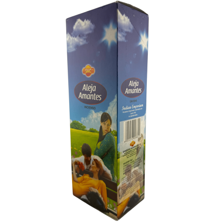 Incienso SAC Aleja Amantes - Caja de 6 paquetes hexagonales de 20 barritas 120 barritas de incienso