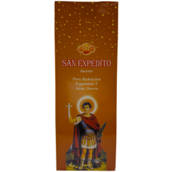 Encens SAC San Expedito - Caixa de 6 paquets hexagonals de 20 barretes 120 barretes d'encens