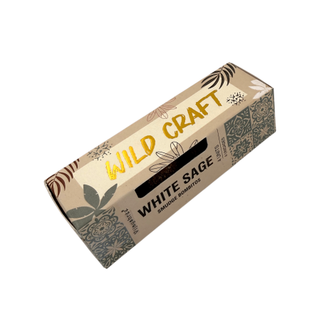 Bombitas de Incienso Salvia Blanca Wild Craft Golden Nag Vijayshree - 4 bombitas