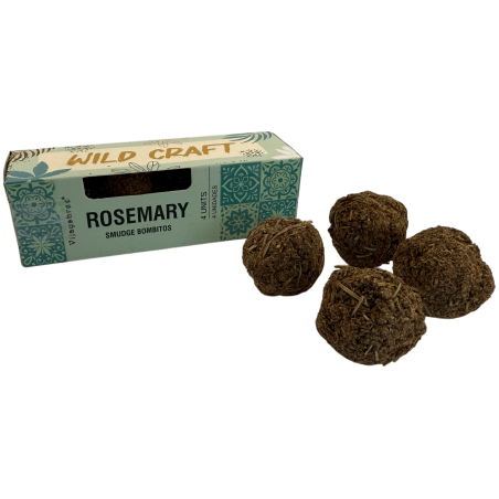 Bombes d'encens au romarin Wild Craft Golden Nag Vijayshree - 4 bombes