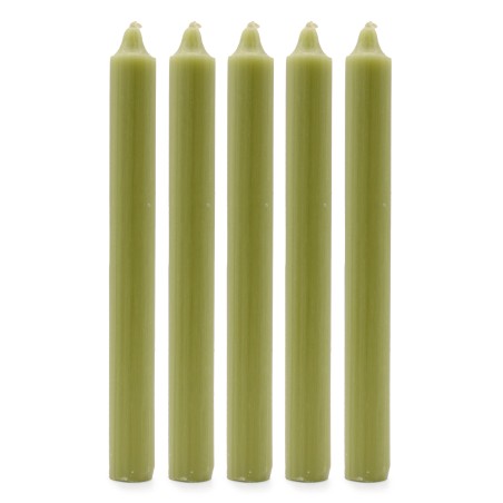 Velas a Granel de Color Sólido - Oliva Rústica - Paquete de 10  - 5