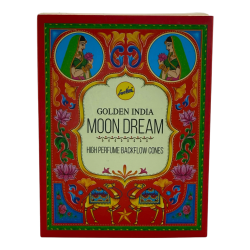 SREE VANI Golden India Backflow Moon Dream Cones - Confezione da 10 coni blackflow