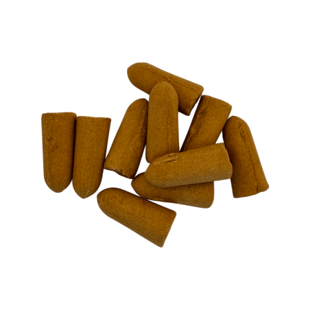 Coni di incenso a riflusso Aromi dell'India SREE VANI India Darshan Golden India - Confezione da 10 coni a riflusso nero