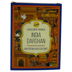 Cons Encens Reflux Aromes de l'Índia SREE VANI India Darshan Golden India - Paquet de 10 cons blackflow