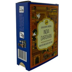 Backflow Incense Cones Aromas of India SREE VANI India Darshan Golden India - Pack of 10 blackflow cones