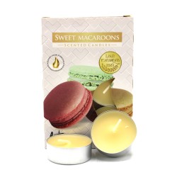 Set de 6 Velas de Té Perfumadas - Macaron Dulce - Bispol Aura Fragances  - 1