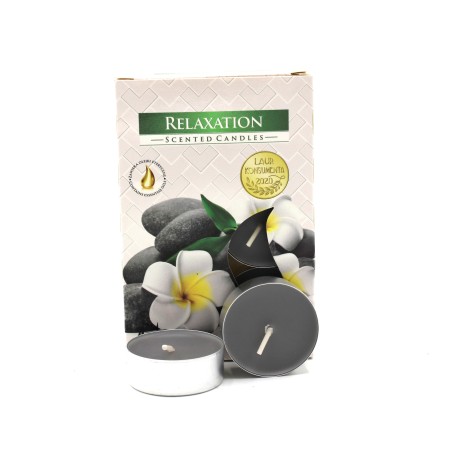 Pack 6 Velas de Té Perfumadas - Relajación - Bispol Aura Fragances  - 1