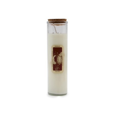 VELA HECHIZO MÁGICO - ÉXITO - CON PIEDRAS PRECIOSAS DE AMATISTA Y FRAGANCIA DE HINOJO  - 1