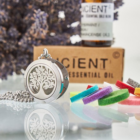 Collar difusor de aromaterapia 25mm - Árbol de la vida  - 3