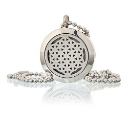 Collar difusor de aromaterapia 25mm - Flor de la Vida  - 4