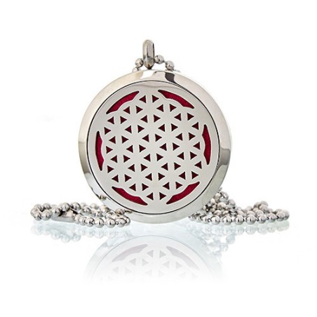 Collar difusor de aromaterapia 30mm - Flor de la Vida  - 1