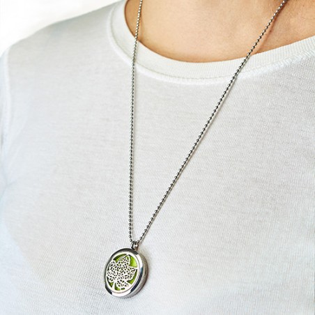 Collar difusor de aromaterapia 30mm - Hoja  - 3