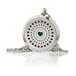 Collar difusor de aromaterapia 30mm - Corazon de diamantes  - 1