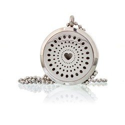 Collar difusor de aromaterapia 30mm - Corazon de diamantes  - 4