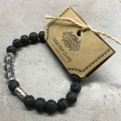 Pulsera de Piedra de Lava - Hamsa - Chakra  - 2